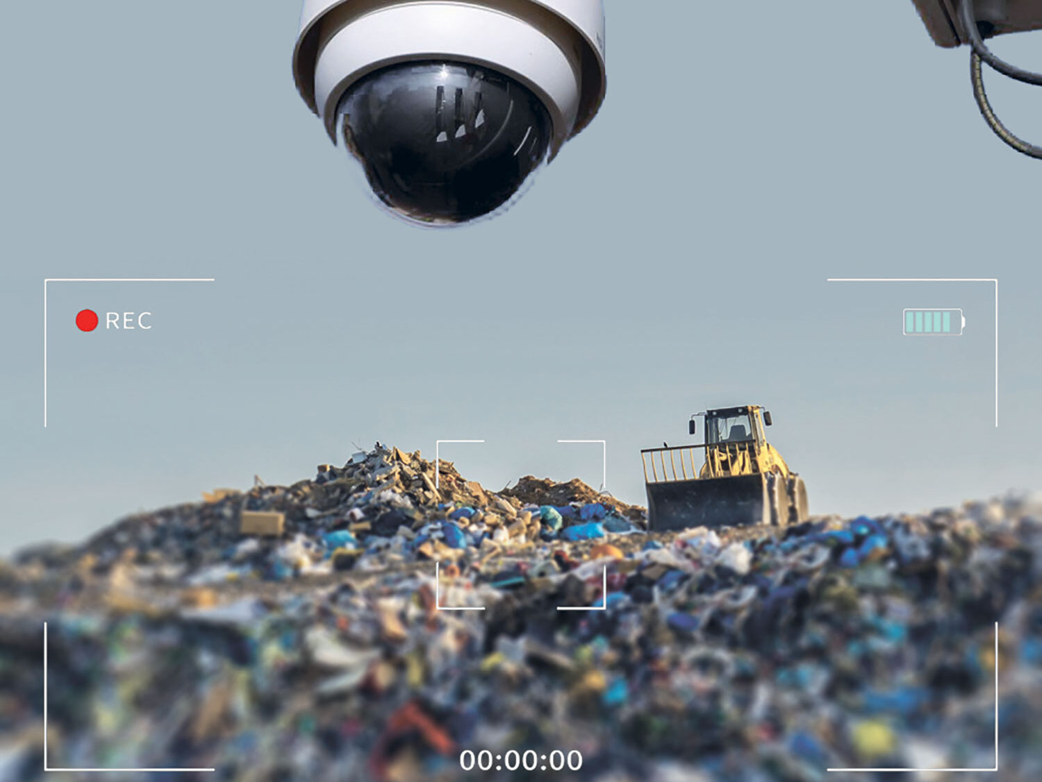 Vidéosurveillance du déchargement des déchets