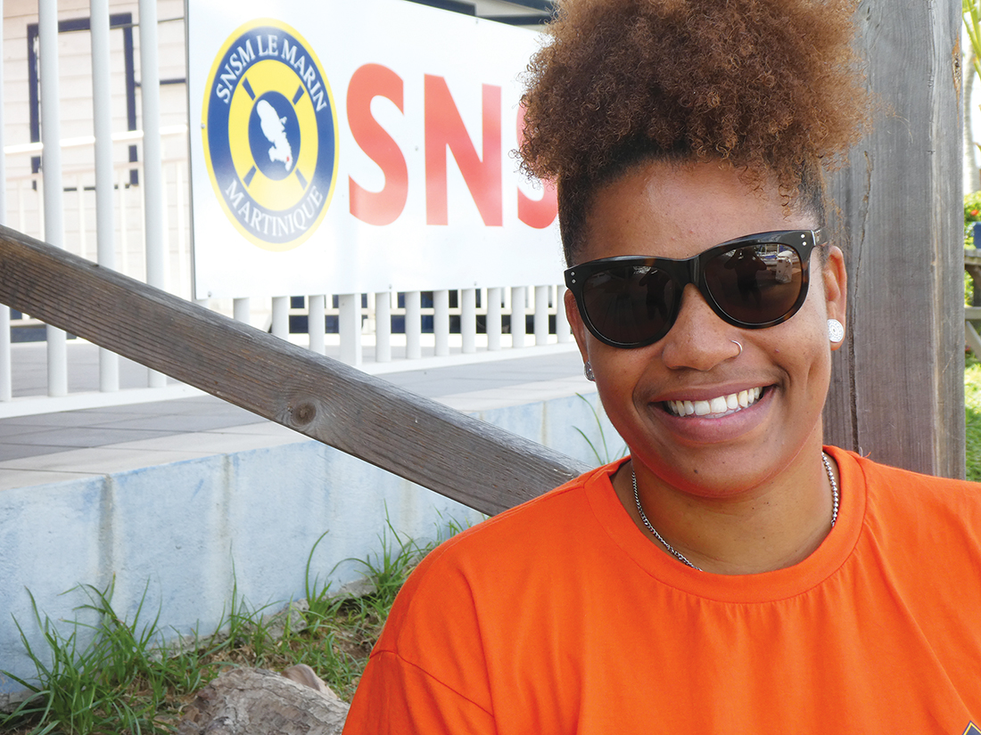 Rencontre avec Maëlle Lucien, équipière de pont et secouriste à la Société nationale du sauvetage en mer du Marin en Martinique