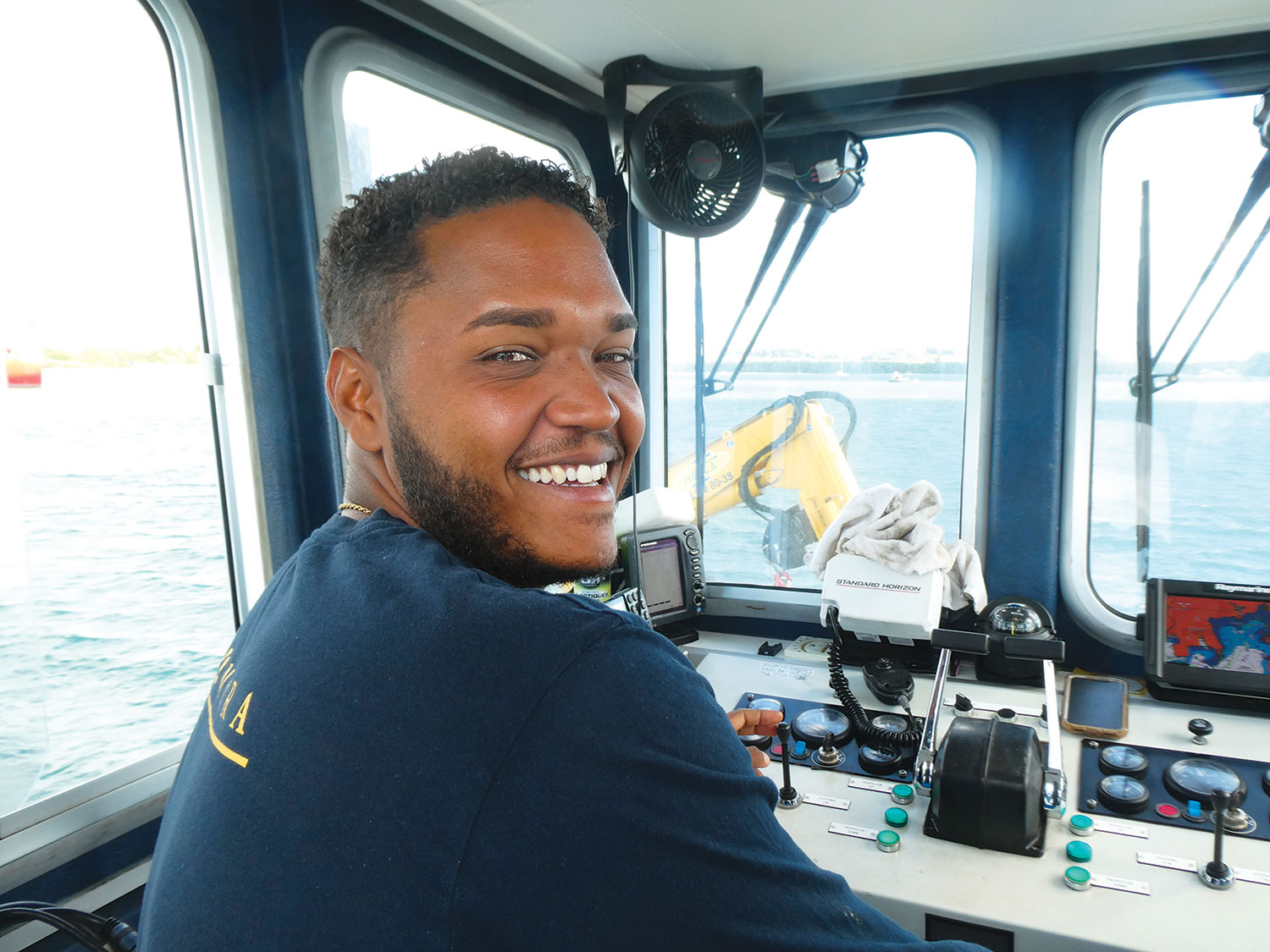 Yan Pétrein, barge master à la Somara en Martinique