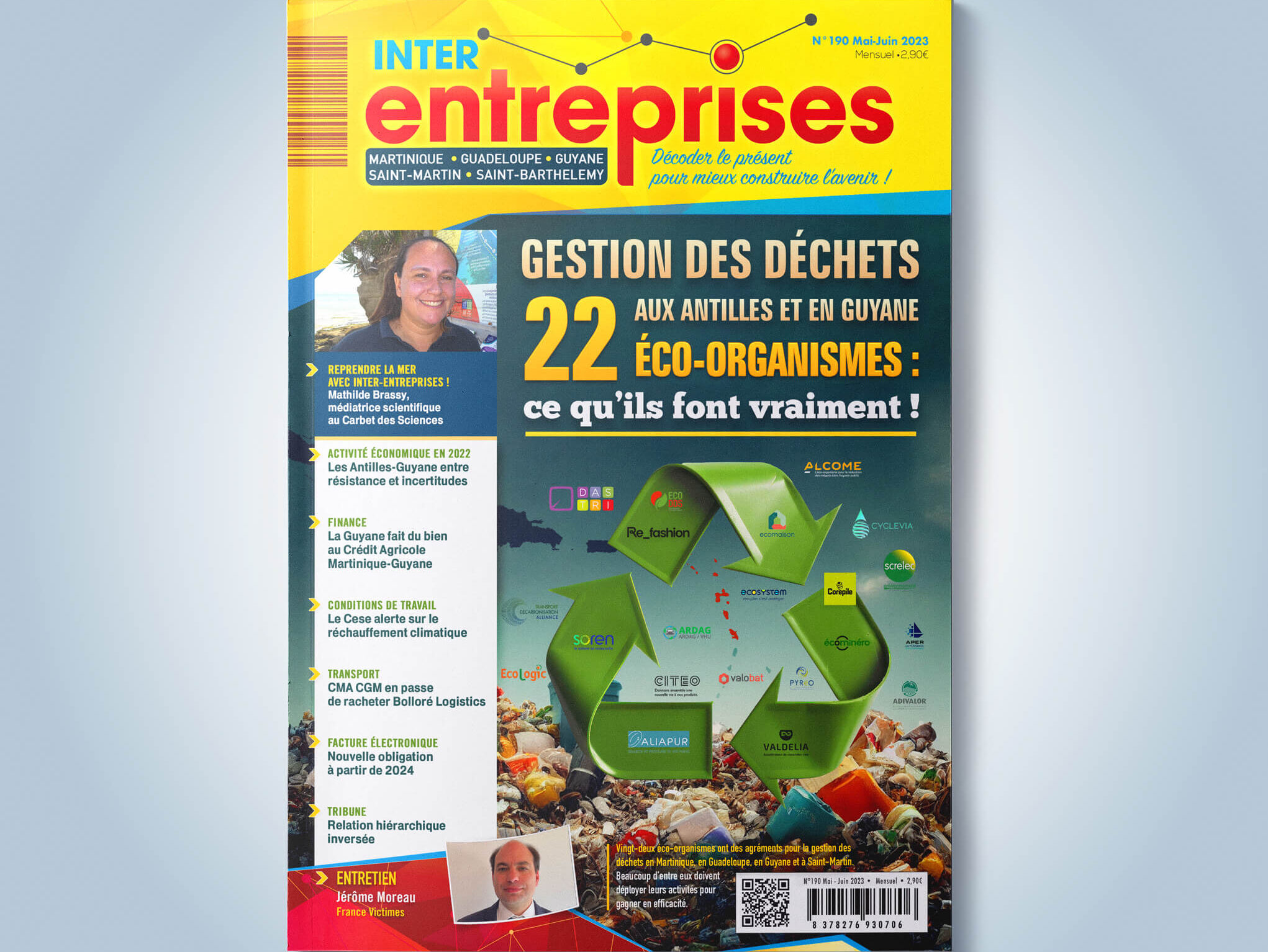 Magazine Interentreprises #190 : Gestion des déchets aux Antilles et en Guyane
