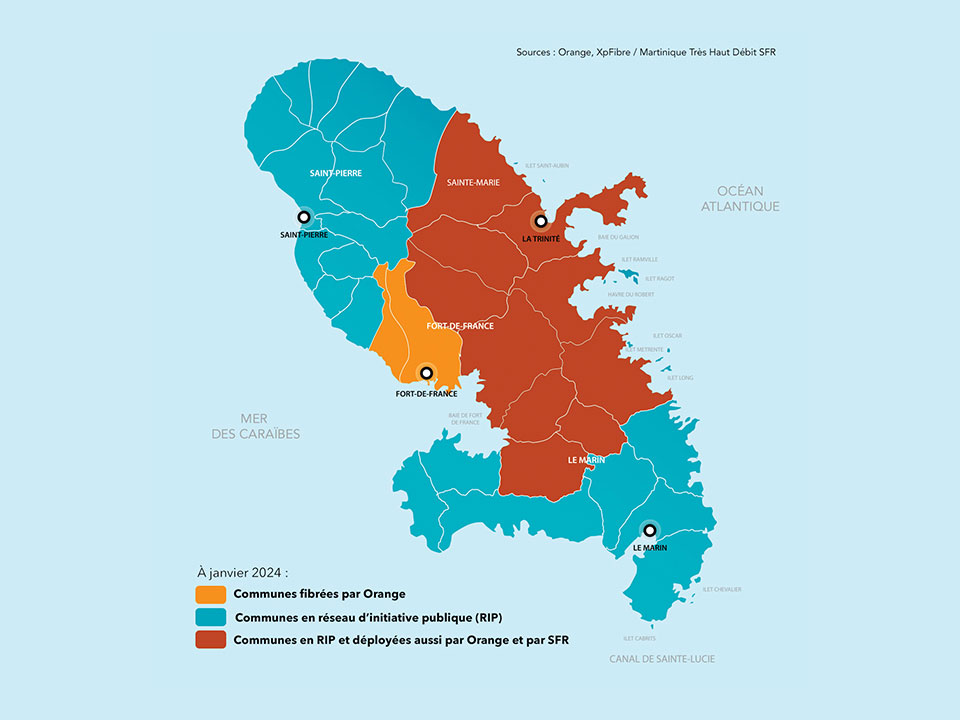 Martinique : fibrée à 55%